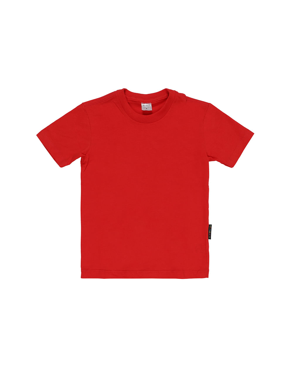 Camiseta Manga Curta Ribana - Infantil -VERMELHO