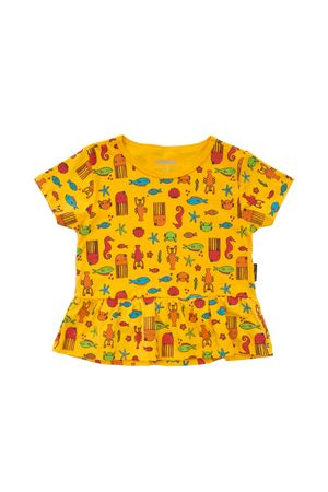 Camiseta GAP Amarela manga curta para menino - Baby Buys Brasil